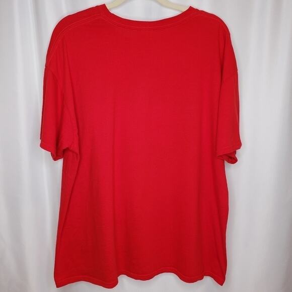 London England Graphic Short Sleeve Cotton Red Tee Shirt XL - Picture 5 of 7